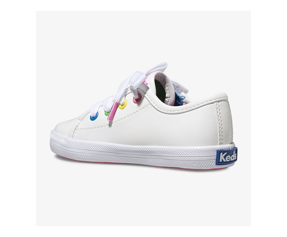 Tenis Keds Niña Blancos - Kickstart Multi-Color Eyelets Jr. - 2095-AFPVG